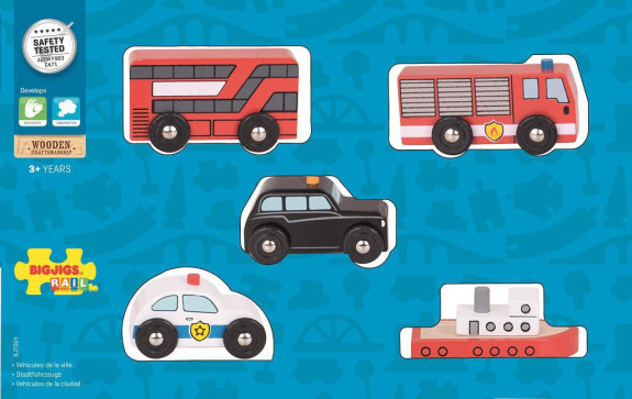 Městská auta Bigjigs Rail