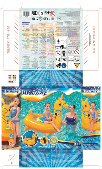 Nafukovací lama s úchyty 1,29 m x 1,10 m Bestway