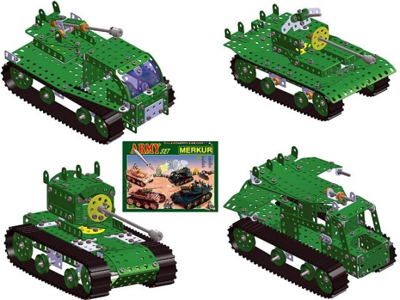 Stavebnice MERKUR Army Set 657ks