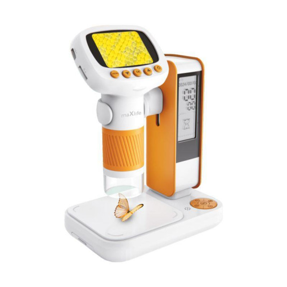 Dětský mikroskop oranžový Maxlife MXDM-200