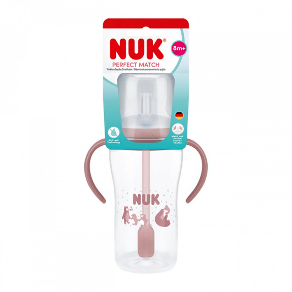 Kojenecká láhev Perfect Match na učení s brčkem Bear 260 ml NUK