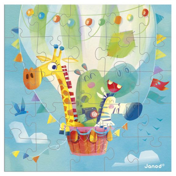Blahopřání k narozeninám s puzzle Janod