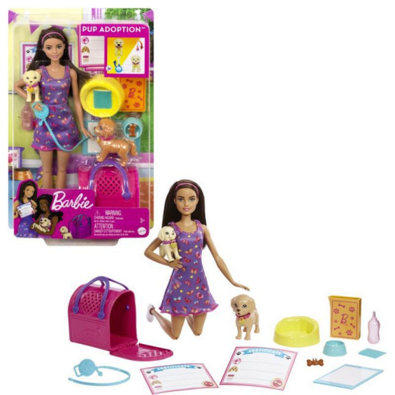 Barbie Panenka s pejsky HKD86