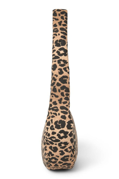Cotton Mini Cross Body Bag Brown Leopard Studio Noos