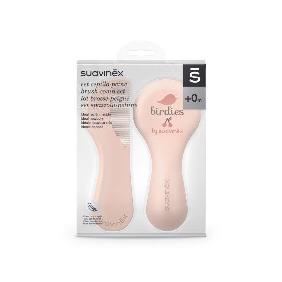 Set Hřebínek/kartáček Birdies Suavinex