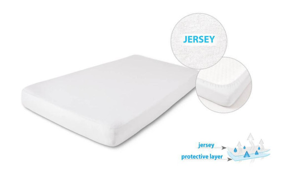 Nepromokavé prostěradlo jersey 60 x 120 cm Babymatex