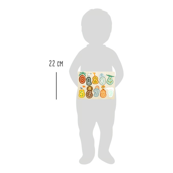 Vkládací puzzle čísla Safari small foot