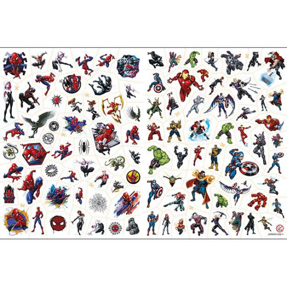 Omalovánky a 100 tetování Marvel