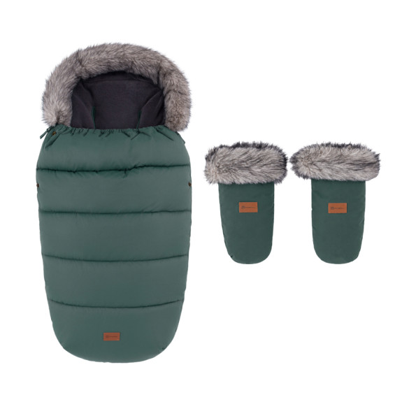 Set zimní fusak Comfy 4v1 + rukavice na kočárek Petite & Mars