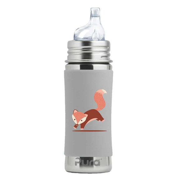 Nerezová láhev s pítkem Pura 325 ml