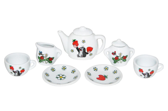 Nádobí - čajový set Krtek porcelánový 9 ks