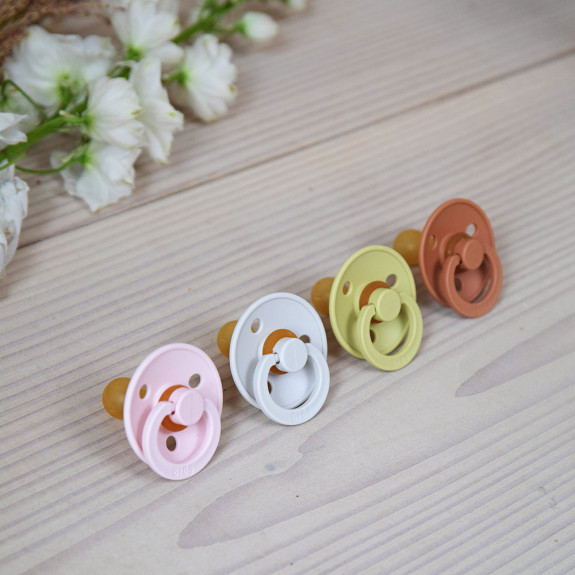 Dudlíky kaučuk 2 ks 0-6 měsíců Colour Bibs