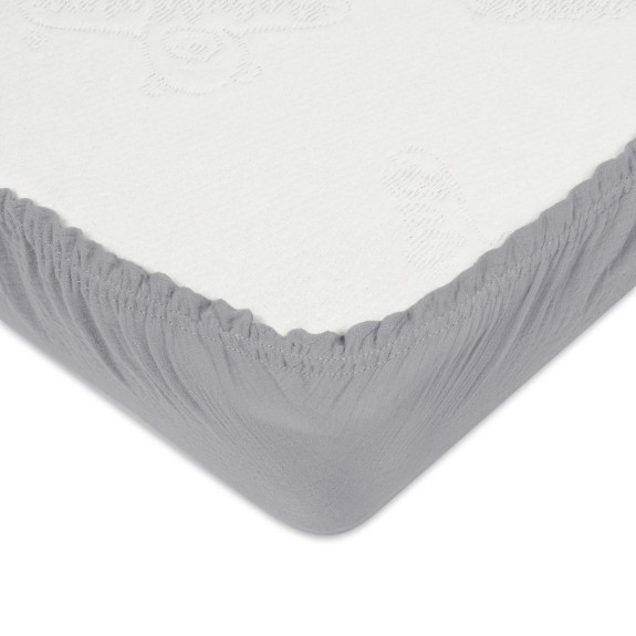 Mušelínové prostěradlo s gumou 60 x 120 cm BabyMatex