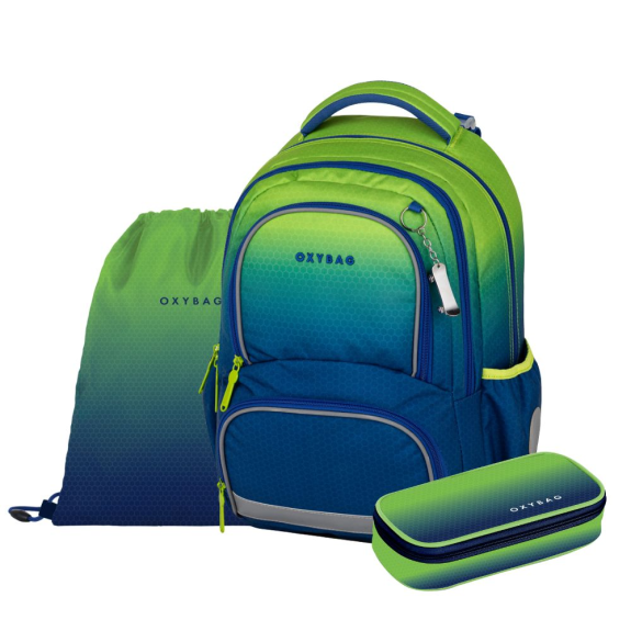 Školní set 3 ks Oxy Next Ombre Green