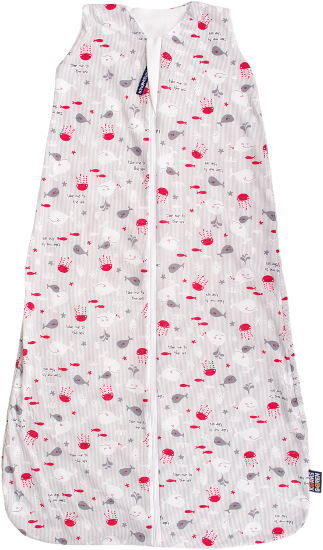 Letní spací pytel bambus šedé rybičky Kaarsgaren