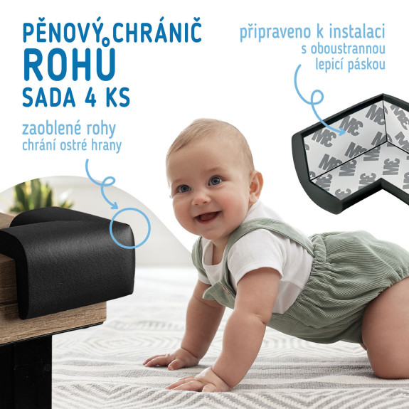 Ochrana rohů a hran pěnová sada 4 ks Sipo