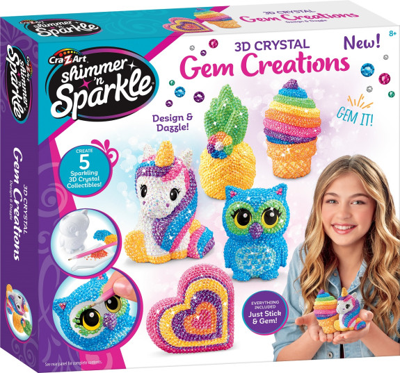 Zdobení 3D odlitků drahokamy CraZart