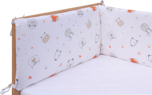 Mantinel do postýlky 4dílný Labra 180 x 30 cm Scarlett