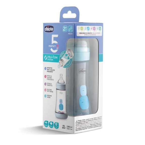 Láhev kojenecká Perfect 5 silikon 240 ml Chicco