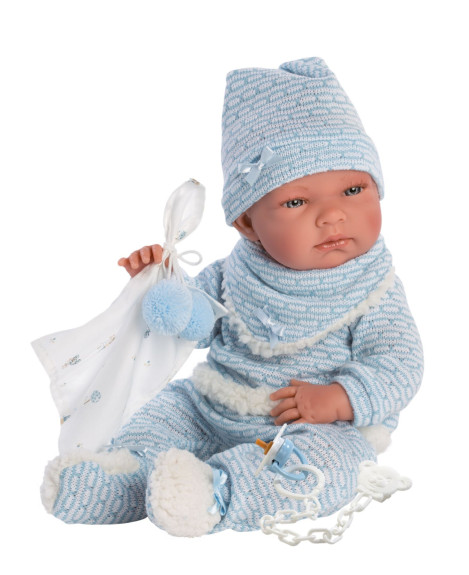 Obleček pro panenku miminko New Born velikosti 40-42 cm s doplňky Llorens