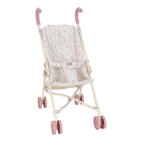 Kočárek pro panenky golfky skládací Soft Flowers Little Dutch