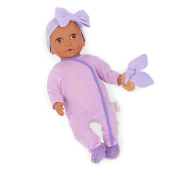 Dupačky pro panenku fialové s doplňky LullaBaby