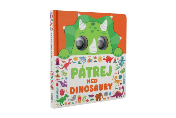 Knížka Pátrej mezi dinosaury 20 x 20 x 1,5 cm