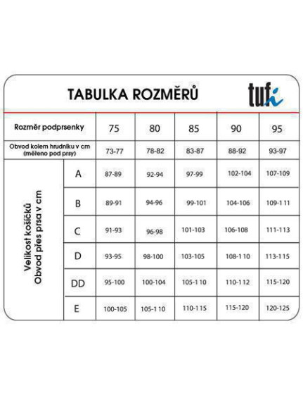 Kojící podprsenka černá TUFI
