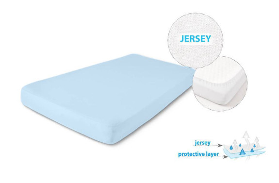 Nepromokavé prostěradlo jersey 60 x 120 cm Babymatex