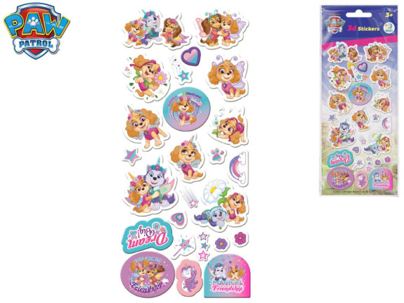 Paw Patrol sada 3D samolepek