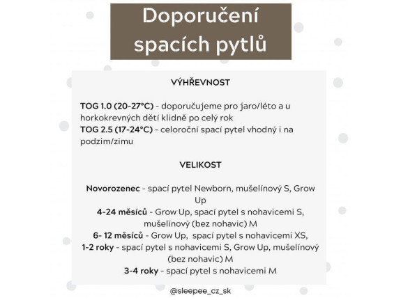 Spací pytel Newborn Vintage Sleepee