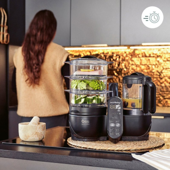 Multifunkční přístroj Nutribaby+ XL Mineral Black Babymoov