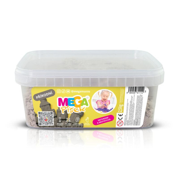 MEGApísek v boxu přírodní 2,5 kg
