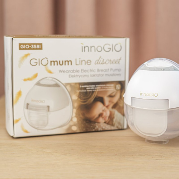 Přenosná elektrická odsávačka mateřského mléka GIOmum Line Discreet Single innoGIO