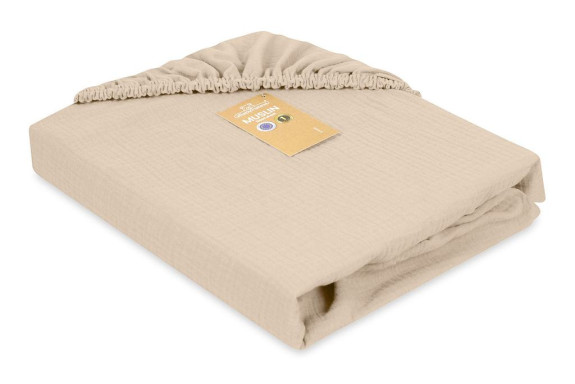 Mušelínové prostěradlo s gumou 60 x 120 cm BabyMatex