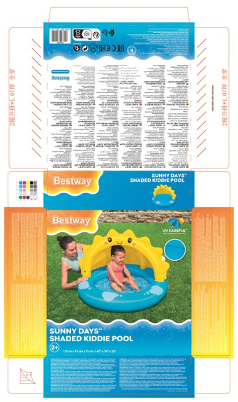 Nafukovací bazének se stříškou Slunce 1,01 m x 97 cm x 71 cm Bestway