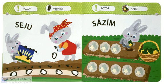 Kniha Malý zajíček Zahrada