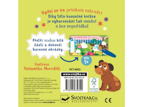 Malování vodou do tašky Zahrada
