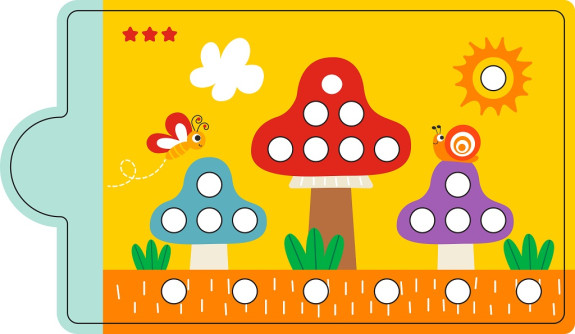 Magnetická hra Třídění barev s dinosaurem Kids Toys