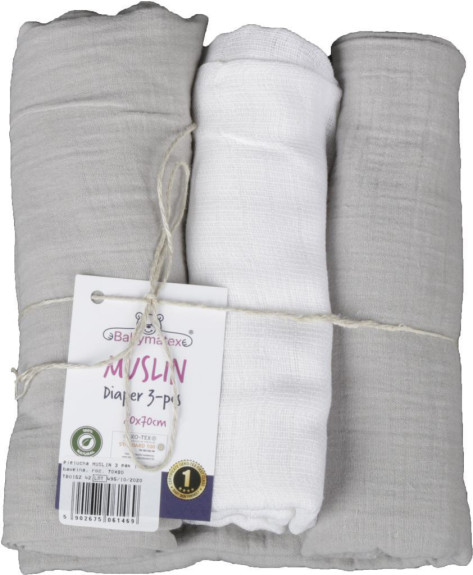 Mušelínové plenky 3 ks 70 x 80 cm BabyMatex