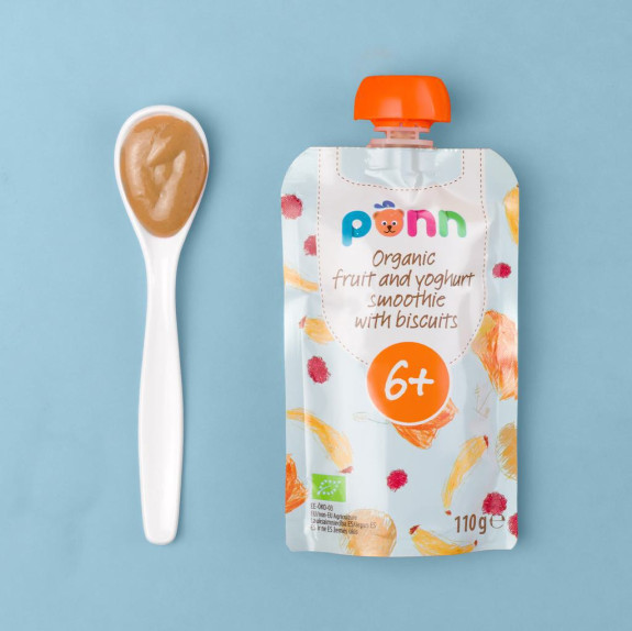 Salvest Ponn BIO Ovocné smoothie s jogurtem a sušenkami (110 g)