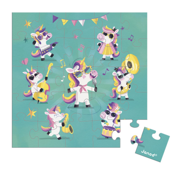 Blahopřání k narozeninám s puzzle Janod