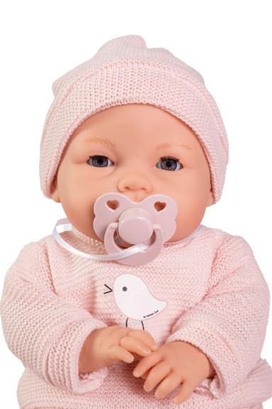 Mrkací miminko se zvuky a měkkým látkovým tělem 37 cm Bimba 14365 Antonio Juan