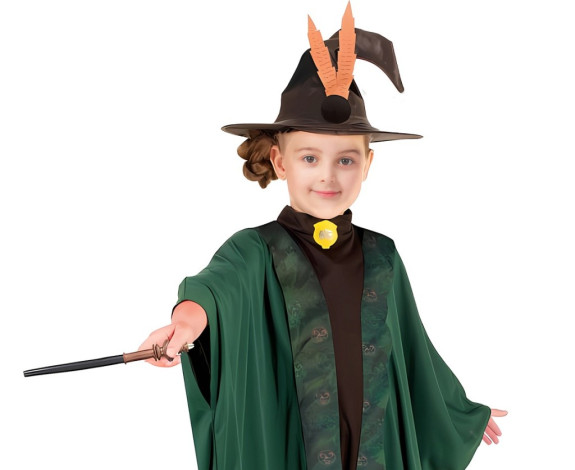 Kostým Kouzelník/Kouzelnice zelený