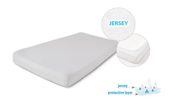 Nepromokavé prostěradlo jersey 60 x 120 cm Babymatex
