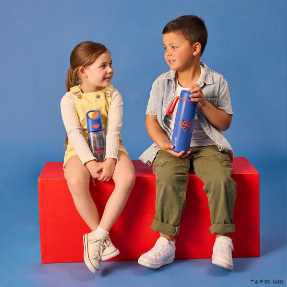 Nerezová termolahev s brčkem 690 ml Superman B.Box