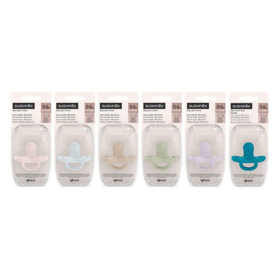 Šidítko fyziologické silikon 0-6 m SX PRO Colour Essence Suavinex