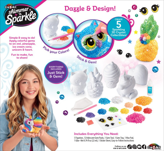 Zdobení 3D odlitků drahokamy CraZart