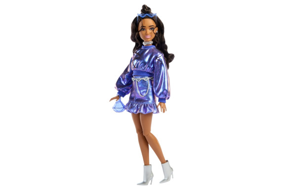 Barbie Deluxe modelka - Modré šaty