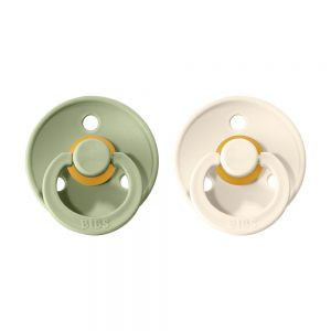 Dudlíky kaučuk 2 ks 6-18 měsíců Colour Bibs